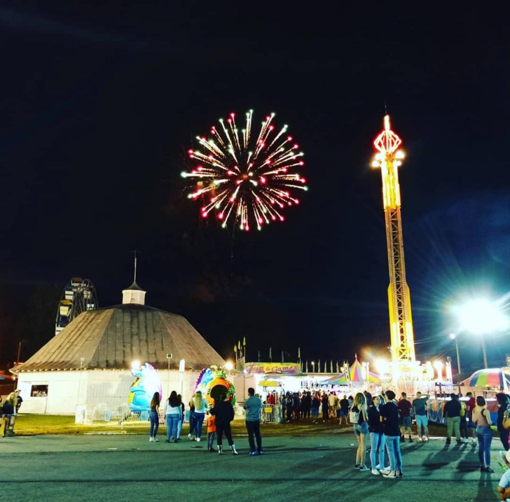 Orange Fireman's Fair Firework Display Orange Volunteer Fire Company